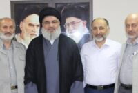 عکس جدیدی از شهید سید حسن نصرالله در کنار فرماندهان ایرانی