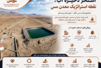 استخر ذخیره آب نقطه استراتژیک معادن مس